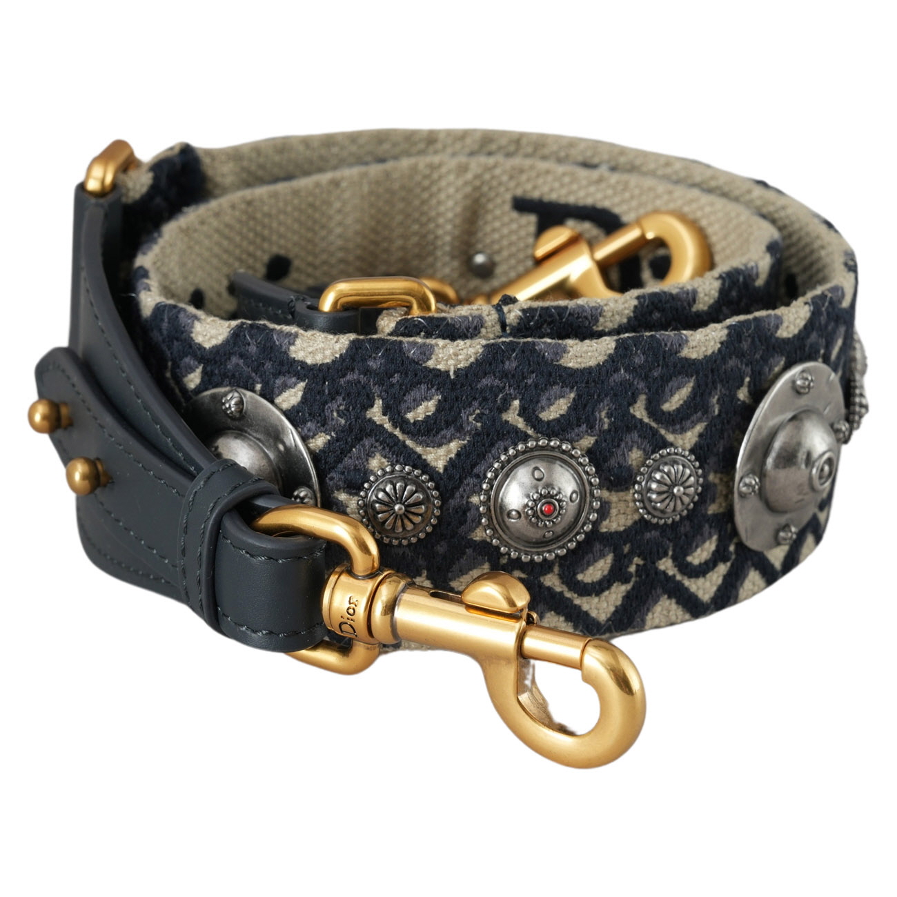 CHRISTIAN DIOR(USED)크리스찬디올 오블리크 새들백 미듐